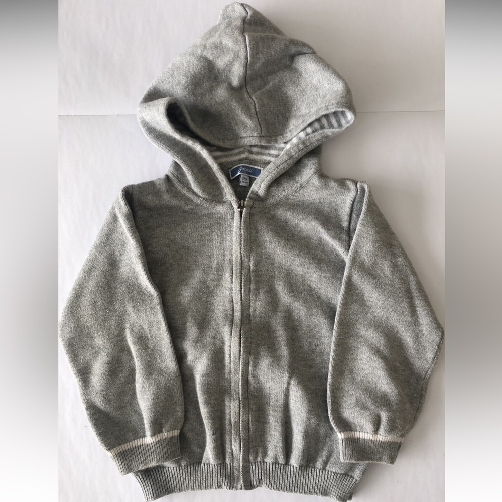 Jacadi Cotton Hooded Cardigan Sweater